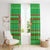 Djibouti Christmas Window Curtain with Santa Riding Camel Palm Trees Red Camel - Wonder Print Shop