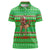 Djibouti Christmas Women Polo Shirt with Santa Riding Camel Palm Trees Red Camel - Wonder Print Shop