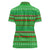 Djibouti Christmas Women Polo Shirt with Santa Riding Camel Palm Trees Red Camel - Wonder Print Shop