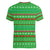 Djibouti Christmas Women V-Neck T-Shirt with Santa Riding Camel Palm Trees Red Camel - Wonder Print Shop