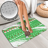 Djibouti Christmas Bathroom Set with Santa Eagle Doves Trees and Green Snowflake Holiday - Wonder Print Shop