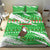 Djibouti Christmas Bedding Set with Santa Eagle Doves Trees and Green Snowflake Holiday - Wonder Print Shop