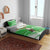 Djibouti Christmas Bedding Set with Santa Eagle Doves Trees and Green Snowflake Holiday - Wonder Print Shop