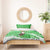 Djibouti Christmas Bedding Set with Santa Eagle Doves Trees and Green Snowflake Holiday - Wonder Print Shop