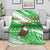 Djibouti Christmas Blanket with Santa Eagle Doves Trees and Green Snowflake Holiday - Wonder Print Shop