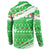 Djibouti Christmas Button Sweatshirt with Santa Eagle Doves Trees and Green Snowflake Holiday - Wonder Print Shop