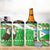 Djibouti Christmas 4 in 1 Can Cooler Tumbler with Santa Eagle Doves Trees and Green Snowflake Holiday - Wonder Print Shop