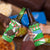 Djibouti Christmas 4 in 1 Can Cooler Tumbler with Santa Eagle Doves Trees and Green Snowflake Holiday - Wonder Print Shop