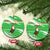 Djibouti Christmas Ceramic Ornament with Santa Eagle Doves Trees and Green Snowflake Holiday - Wonder Print Shop