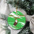 Djibouti Christmas Ceramic Ornament with Santa Eagle Doves Trees and Green Snowflake Holiday - Wonder Print Shop