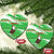 Djibouti Christmas Ceramic Ornament with Santa Eagle Doves Trees and Green Snowflake Holiday - Wonder Print Shop