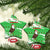 Djibouti Christmas Ceramic Ornament with Santa Eagle Doves Trees and Green Snowflake Holiday - Wonder Print Shop