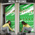 Djibouti Christmas Door Cover with Santa Eagle Doves Trees and Green Snowflake Holiday - Wonder Print Shop