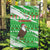 Djibouti Christmas Garden Flag with Santa Eagle Doves Trees and Green Snowflake Holiday - Wonder Print Shop
