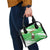 Djibouti Christmas Shoulder Handbag with Santa Eagle Doves Trees and Green Snowflake Holiday - Wonder Print Shop