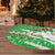 Djibouti Christmas Tree Skirt with Santa Eagle Doves Trees and Green Snowflake Holiday - Wonder Print Shop