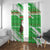 Djibouti Christmas Window Curtain with Santa Eagle Doves Trees and Green Snowflake Holiday - Wonder Print Shop