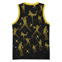 Softball Sunflower Yellow Black Christmas Basketball Jersey Xmas Holiday Patterns - Wonder Print Shop
