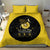 Softball Sunflower Yellow Black Christmas Bedding Set Xmas Holiday Patterns - Wonder Print Shop