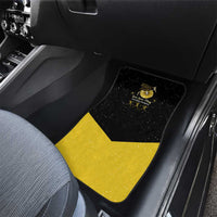 Softball Sunflower Yellow Black Christmas Car Mats Xmas Holiday Patterns - Wonder Print Shop