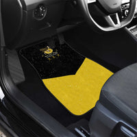 Softball Sunflower Yellow Black Christmas Car Mats Xmas Holiday Patterns - Wonder Print Shop