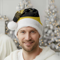 Softball Sunflower Yellow Black Christmas Santa Hat Xmas Holiday Patterns - Wonder Print Shop