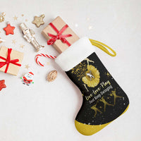 Softball Sunflower Yellow Black Christmas Stocking Xmas Holiday Patterns - Wonder Print Shop