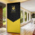 Softball Sunflower Yellow Black Christmas Door Cover Xmas Holiday Patterns - Wonder Print Shop