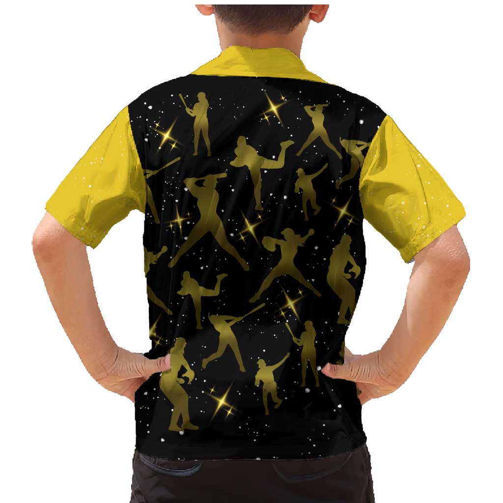 Softball Sunflower Yellow Black Christmas Family Matching Mermaid Dress and Hawaiian Shirt Xmas Holiday Patterns - Wonder Print Shop