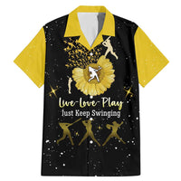 Softball Sunflower Yellow Black Christmas Family Matching Mermaid Dress and Hawaiian Shirt Xmas Holiday Patterns - Wonder Print Shop