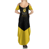 Softball Sunflower Yellow Black Christmas Family Matching Summer Maxi Dress and Hawaiian Shirt Xmas Holiday Patterns - Wonder Print Shop