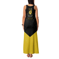 Softball Sunflower Yellow Black Christmas Family Matching Tank Maxi Dress and Hawaiian Shirt Xmas Holiday Patterns - Wonder Print Shop