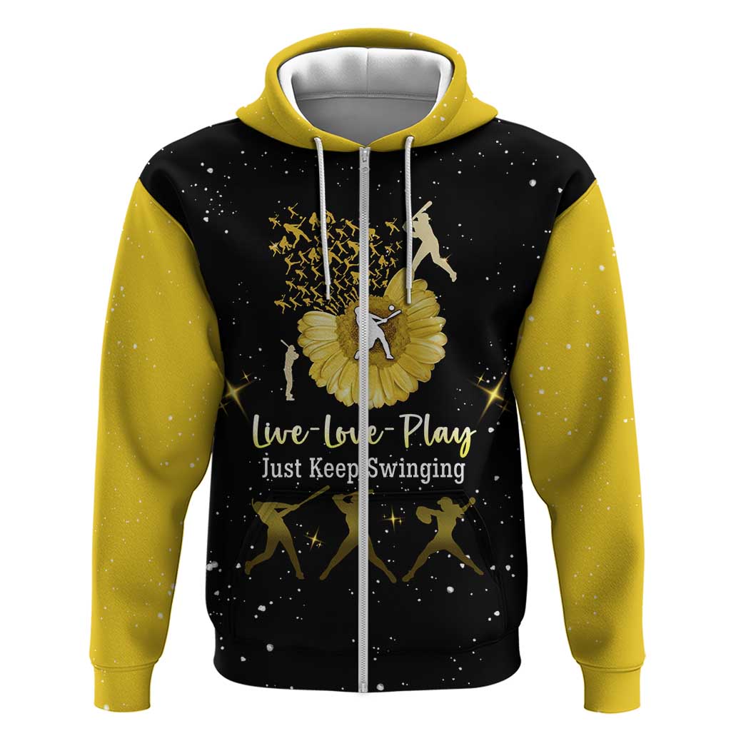 Softball Sunflower Yellow Black Christmas Hoodie Xmas Holiday Patterns - Wonder Print Shop