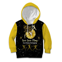 Softball Sunflower Yellow Black Christmas Kid Hoodie Xmas Holiday Patterns - Wonder Print Shop