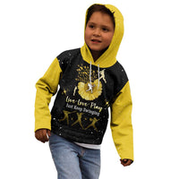 Softball Sunflower Yellow Black Christmas Kid Hoodie Xmas Holiday Patterns - Wonder Print Shop