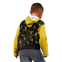 Softball Sunflower Yellow Black Christmas Kid Hoodie Xmas Holiday Patterns - Wonder Print Shop