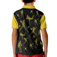 Softball Sunflower Yellow Black Christmas Kid Polo Shirt Xmas Holiday Patterns - Wonder Print Shop