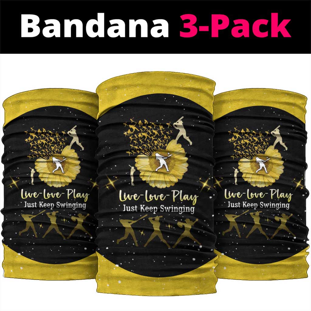 Softball Sunflower Yellow Black Christmas Neck Gaiter Xmas Holiday Patterns - Wonder Print Shop