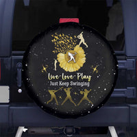 Softball Sunflower Yellow Black Christmas Spare Tire Cover Xmas Holiday Patterns - Wonder Print Shop