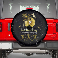 Softball Sunflower Yellow Black Christmas Spare Tire Cover Xmas Holiday Patterns - Wonder Print Shop