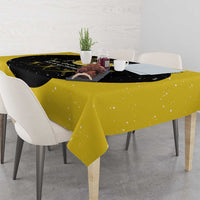 Softball Sunflower Yellow Black Christmas Tablecloth Xmas Holiday Patterns - Wonder Print Shop