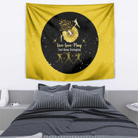 Softball Sunflower Yellow Black Christmas Tapestry Xmas Holiday Patterns - Wonder Print Shop