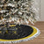 Softball Sunflower Yellow Black Christmas Tree Skirt Xmas Holiday Patterns - Wonder Print Shop