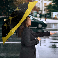 Softball Sunflower Yellow Black Christmas Umbrella Xmas Holiday Patterns - Wonder Print Shop