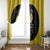 Softball Sunflower Yellow Black Christmas Window Curtain Xmas Holiday Patterns - Wonder Print Shop