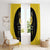 Softball Sunflower Yellow Black Christmas Window Curtain Xmas Holiday Patterns - Wonder Print Shop