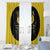 Softball Sunflower Yellow Black Christmas Window Curtain Xmas Holiday Patterns - Wonder Print Shop