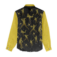 Softball Sunflower Yellow Black Christmas Women Casual Shirt Xmas Holiday Patterns - Wonder Print Shop