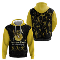 Softball Sunflower Yellow Black Christmas Zip Hoodie Xmas Holiday Patterns - Wonder Print Shop