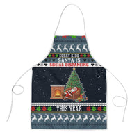 Sorry Kids Santa Is Social Distancing This Year Christmas Apron Xmas Holiday Patterns - Wonder Print Shop